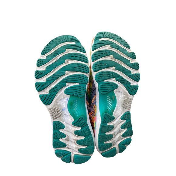 Asics Gel Nimbus 25 Tokyo Edition wms white orange run sneakers Sz 7 SKU 9379 - Picture 5 of 12